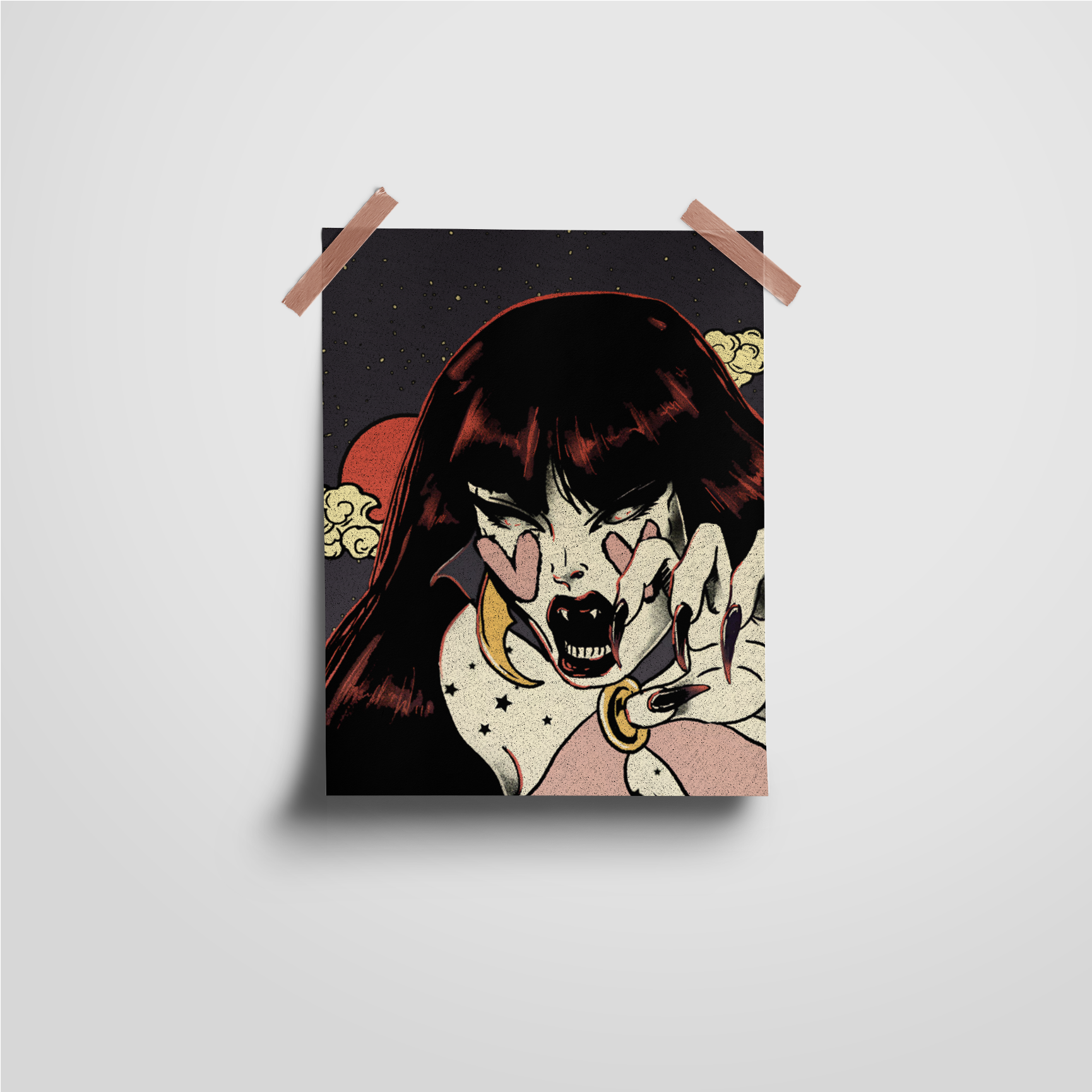 Déco Poster Vampire Comic Book Neuf Poster Canvas Vampirella - Art De Couverture De Comic Book, Impression Sur Toile #206 - Neuf Vampire Night Déco Poster Vampire Comic Book Neuf Poster Canvas Vampirella - Art De Couverture De Comic Book, Impression Sur Toile #206 - Neuf Vampire Night